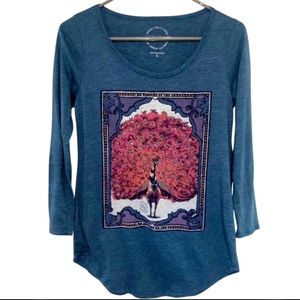 Lucky Brand | Peacock 3/4 Sleeve